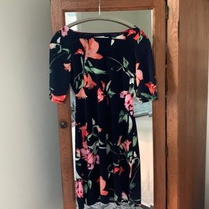 Eliza J navy floral dress. Size 2.